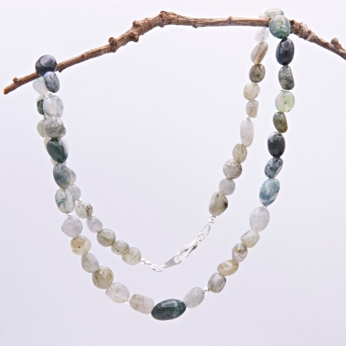Labradorite and Moss Agate Necklace