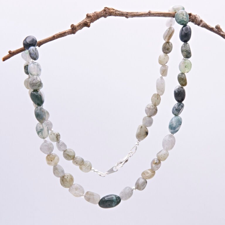 Labradorite and Moss Agate Necklace