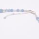 Aquamarine and Rainbow Moonstone Necklace Clasp