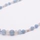 Aquamarine and Rainbow Moonstone Necklace Close Up