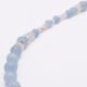 Aquamarine and Rainbow Moonstone Necklace Close Up