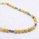 Yellow Turquoise and Hematite Bead Necklace close up of beads
