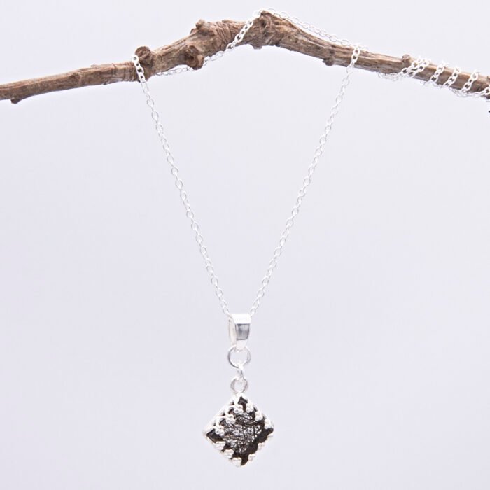 Tourmalinated Quartz Pendant Necklace Hanging Tourmalinated Quartz Pendant Necklace Hanging