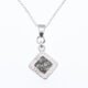 Tourmalinated Quartz Bezel Set Pendant Necklace Reverse Tourmalinated Quartz Bezel Set Pendant Necklace Reverse