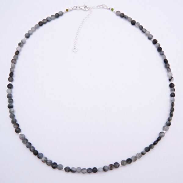 Hawk's Eye Quartz Sterling Silver Necklace