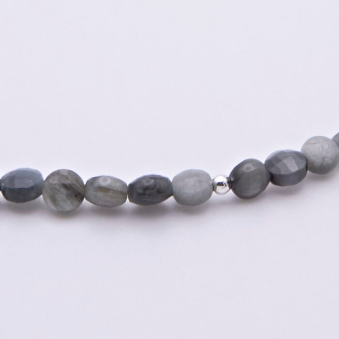 Hawk's Eye Quartz Necklace Close Up