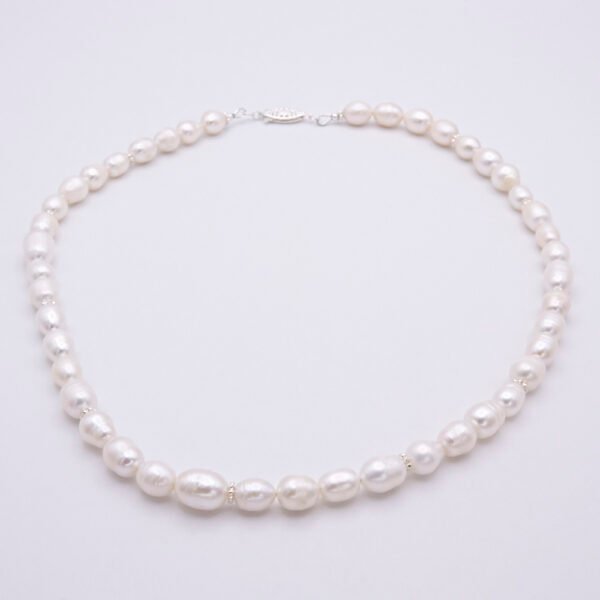 Rustic Freshwater Pearl and Sterling Silver Necklace