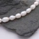 Rustic Freshwater Pearl and Sterling Silver Necklace Close Up