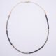 Black Spinel and Pyrite Necklace top down view