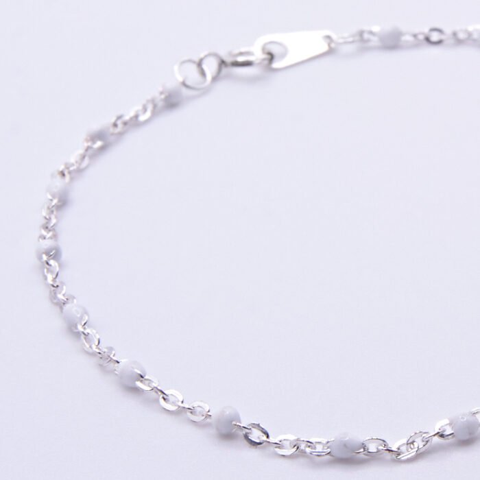 Made to Order Enamel Bead Sterling Silver Chain