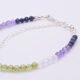 Cocktail Mixed Gemstone Sterling Silver Bracelet, close up of clasp