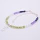 Cocktail Mixed Gemstone Sterling Silver Bracelet, shown viewed from the side on plain white background