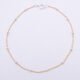 Gold Filled and Sterling Silver Satellite Chain Bracelet or Necklace Gold Filled and Sterling Silver Satellite Chain Bracelet or Necklace shown viewed from above on plain white background