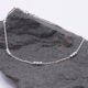 Sterling Silver Three Bead Chain Bracelet Sterling Silver Three Bead Chain Bracelet shown on dark grey stone