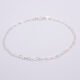 Sterling Silver Tiny Heart Link Chain Bracelet Sterling Silver Tiny Heart Link Chain Bracelet shown laid flat on plain white background
