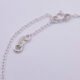 Crystal Quartz or Smoky Quartz Oval Bezel-set Gemstone Sterling Silver Bracelet, image shows close-up of clasp, on plain white background