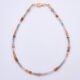 Autumn Colours Mixed Gemstone Gold Vermeil Bracelet, shown from above on plain white background