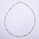 Autumn Colours Mixed Gemstone Gold Vermeil Necklace, shown from above on plain white background