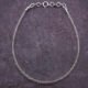 Lemon Quartz Sterling Silver Bracelet, shown from above on dark slate background