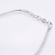 Lemon Quartz Sterling Silver Bracelet, image shows close-up of clasp and part of gemstone strand on plain white background