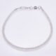 Lemon Quartz Sterling Silver Bracelet shown from above on plain white background